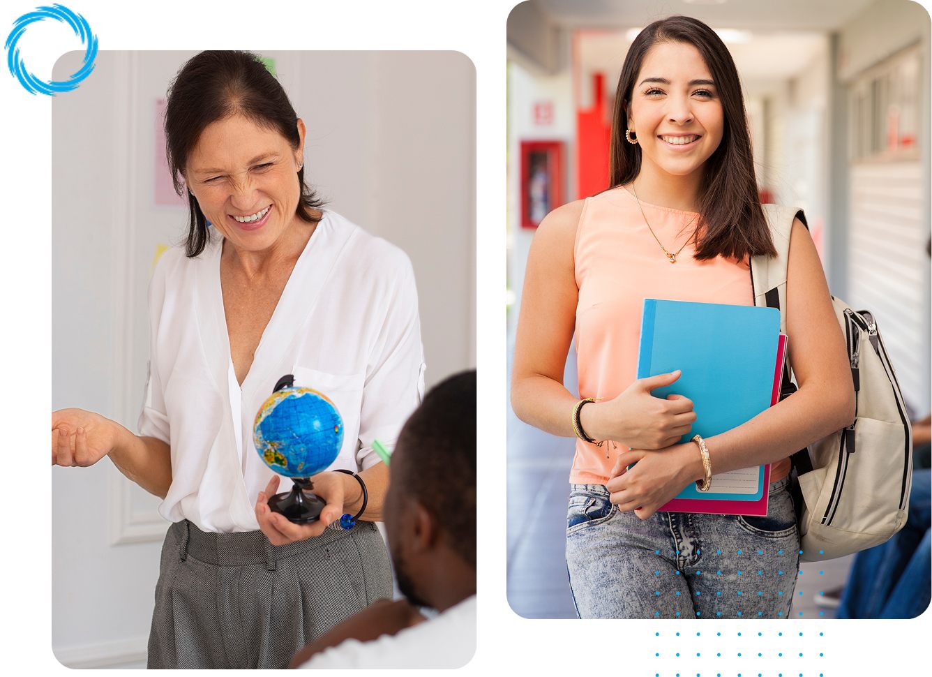 Jovens em ambiente de formação